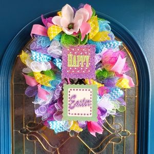 Happy Easter Egg Wreath